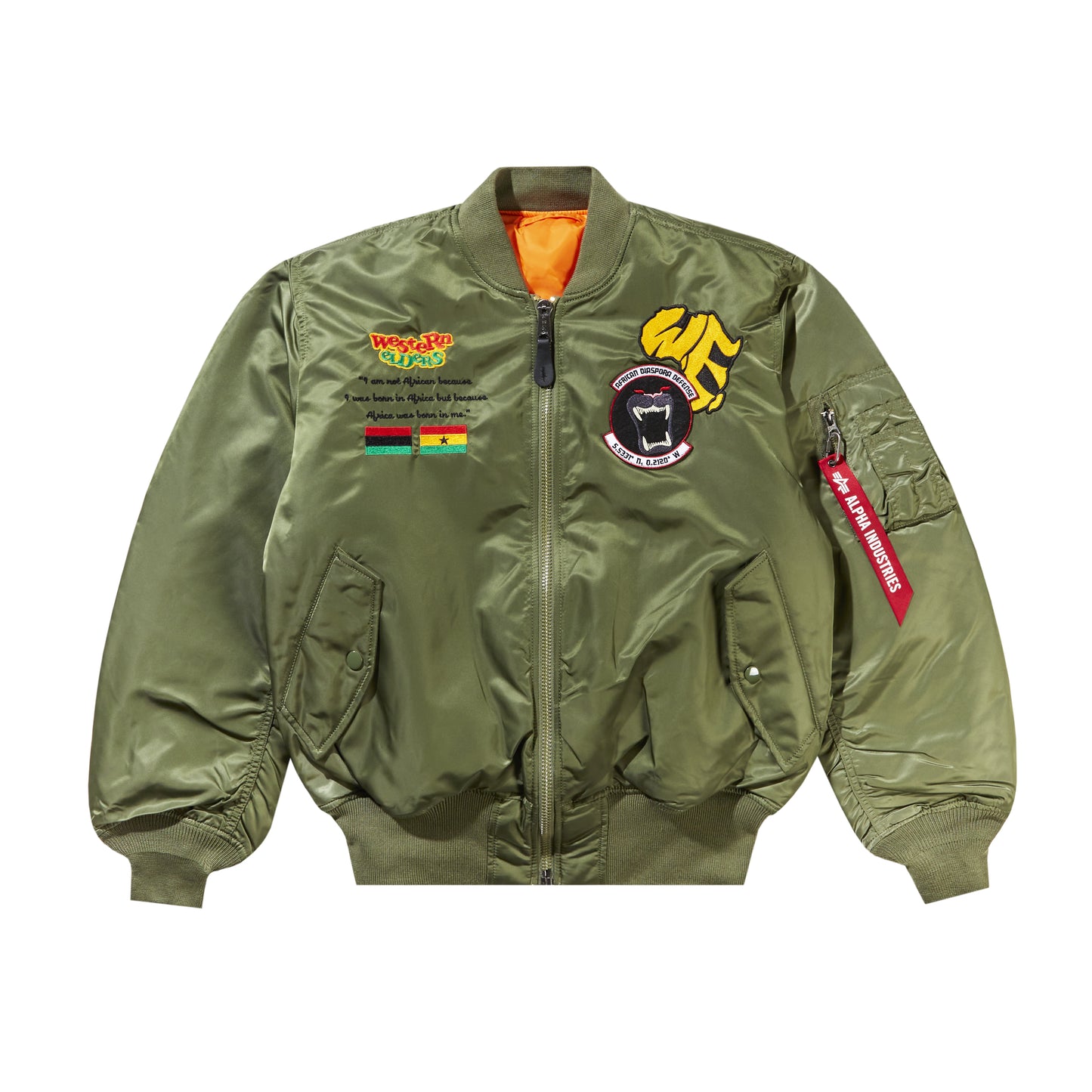 African Diaspora Defense MA-1 Bomber- Sage