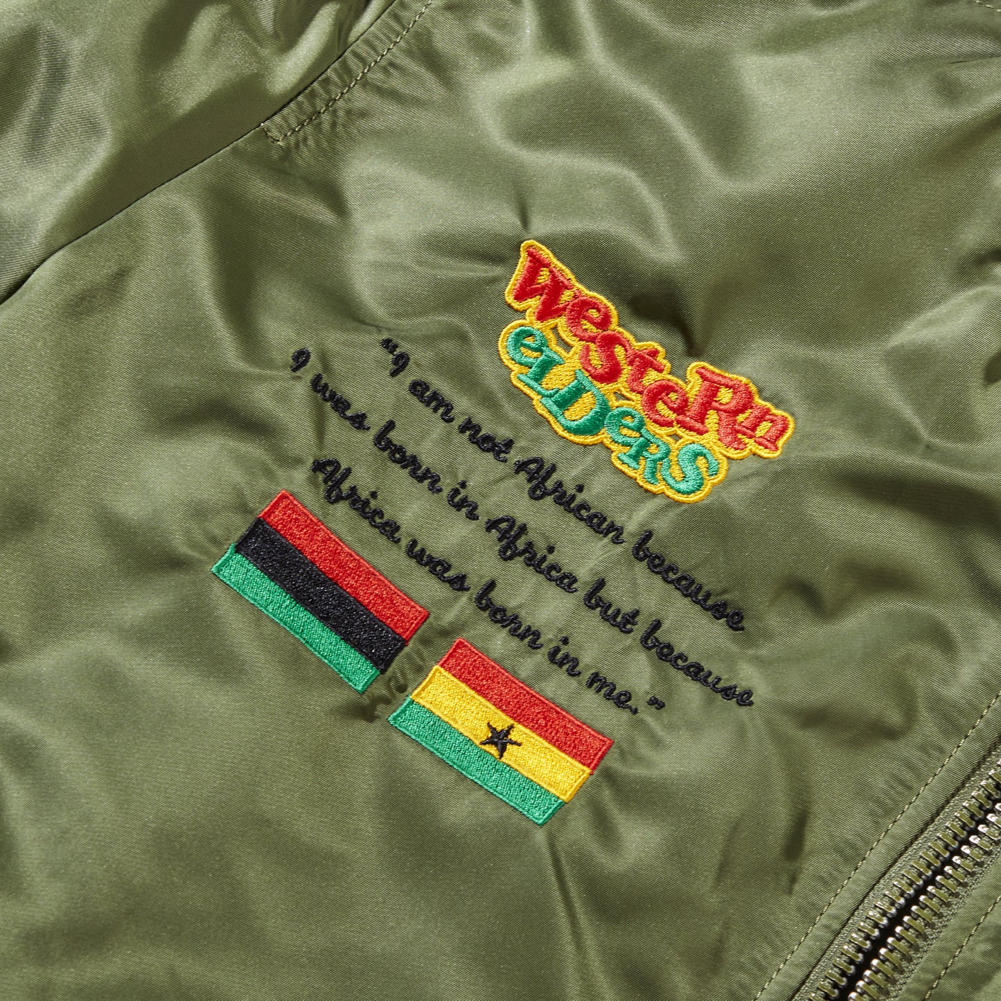 African Diaspora Defense MA-1 Bomber- Sage