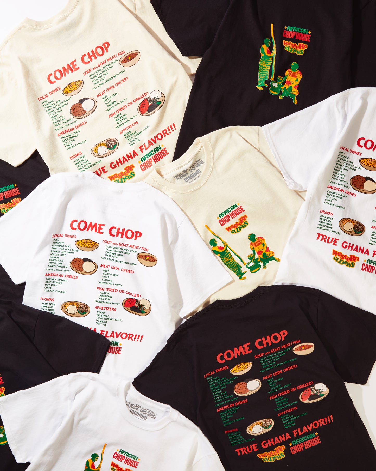 ACH x Western Elders True Ghana flavor tee- White