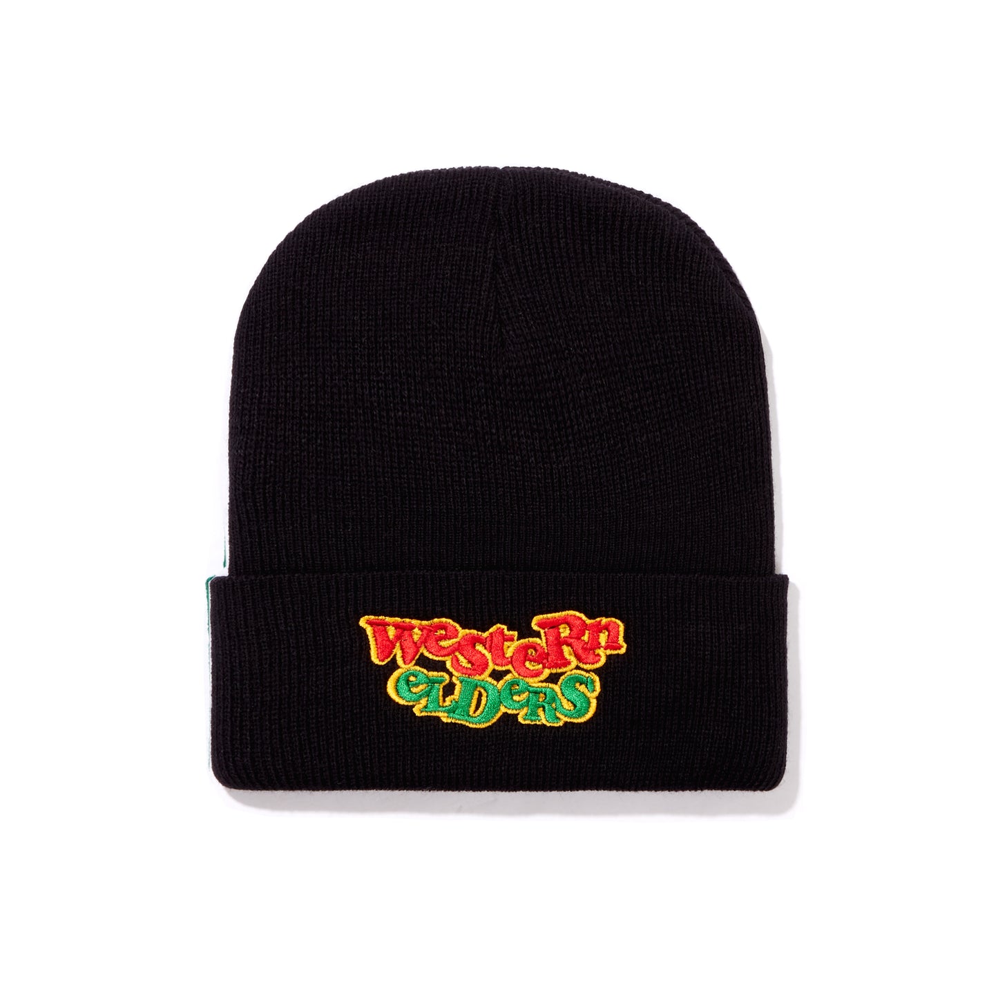 Playtime logo classic cuff beanie- Black