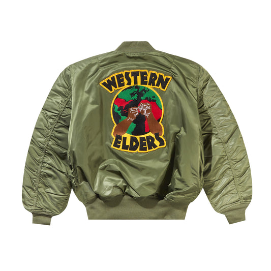 African Diaspora Defense MA-1 Bomber- Sage