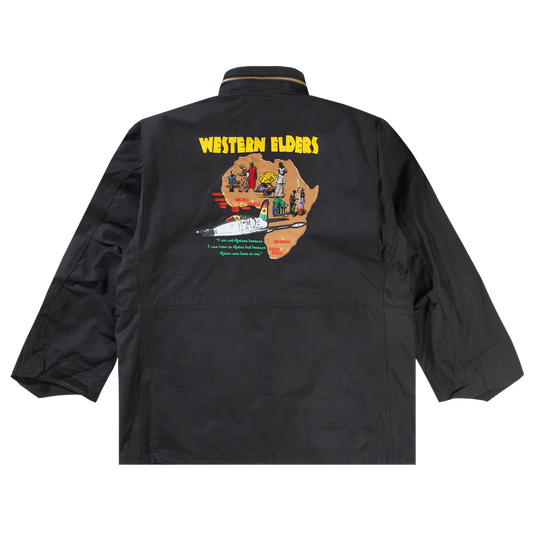 African Diaspora Defense M-65 Field Jacket- Black